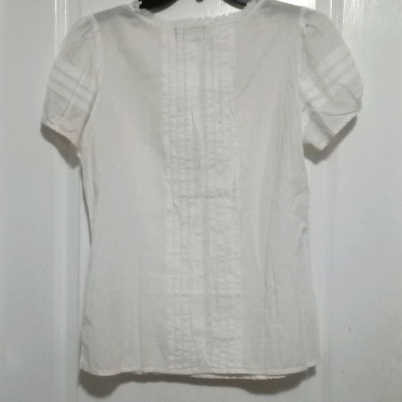 24  Elle white blouse Small - Picture 4 of 6